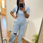 Ash Blue Pants Set