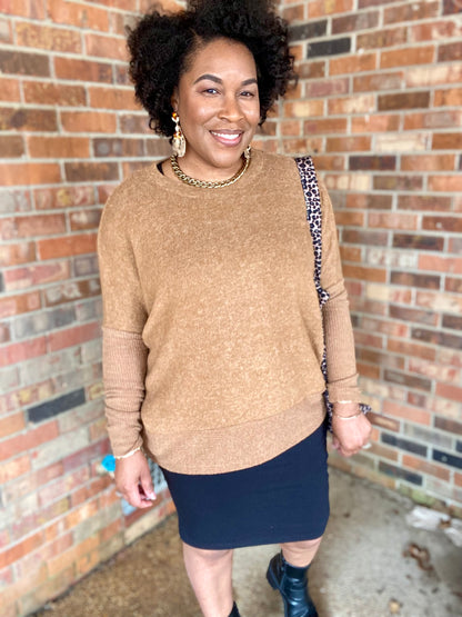 Melange Hacci Dolman Sleeve Sweater