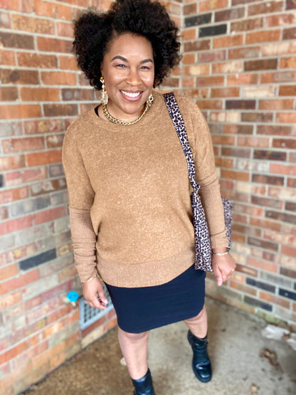 Melange Hacci Dolman Sleeve Sweater