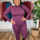 Eggplant Mock Neck Set