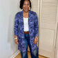 Blue Camo Cardi