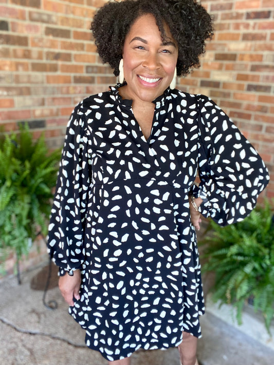 Black & Ivory Animal Print