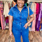 Denim Front Pockets Jumpsuit
