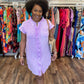 Lavender Linen Dress