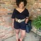 Drop Shoulder Romper