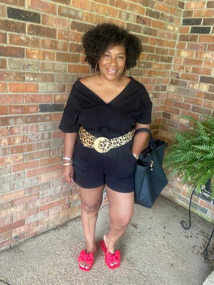Drop Shoulder Romper