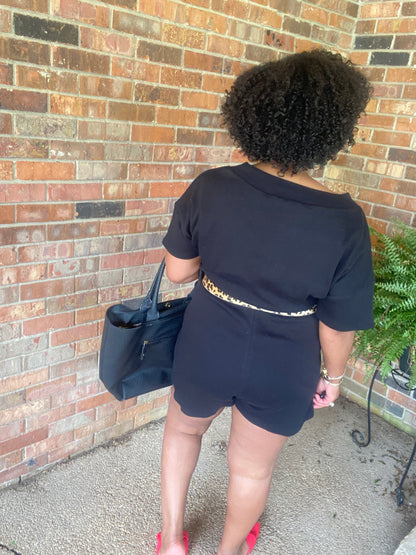 Drop Shoulder Romper
