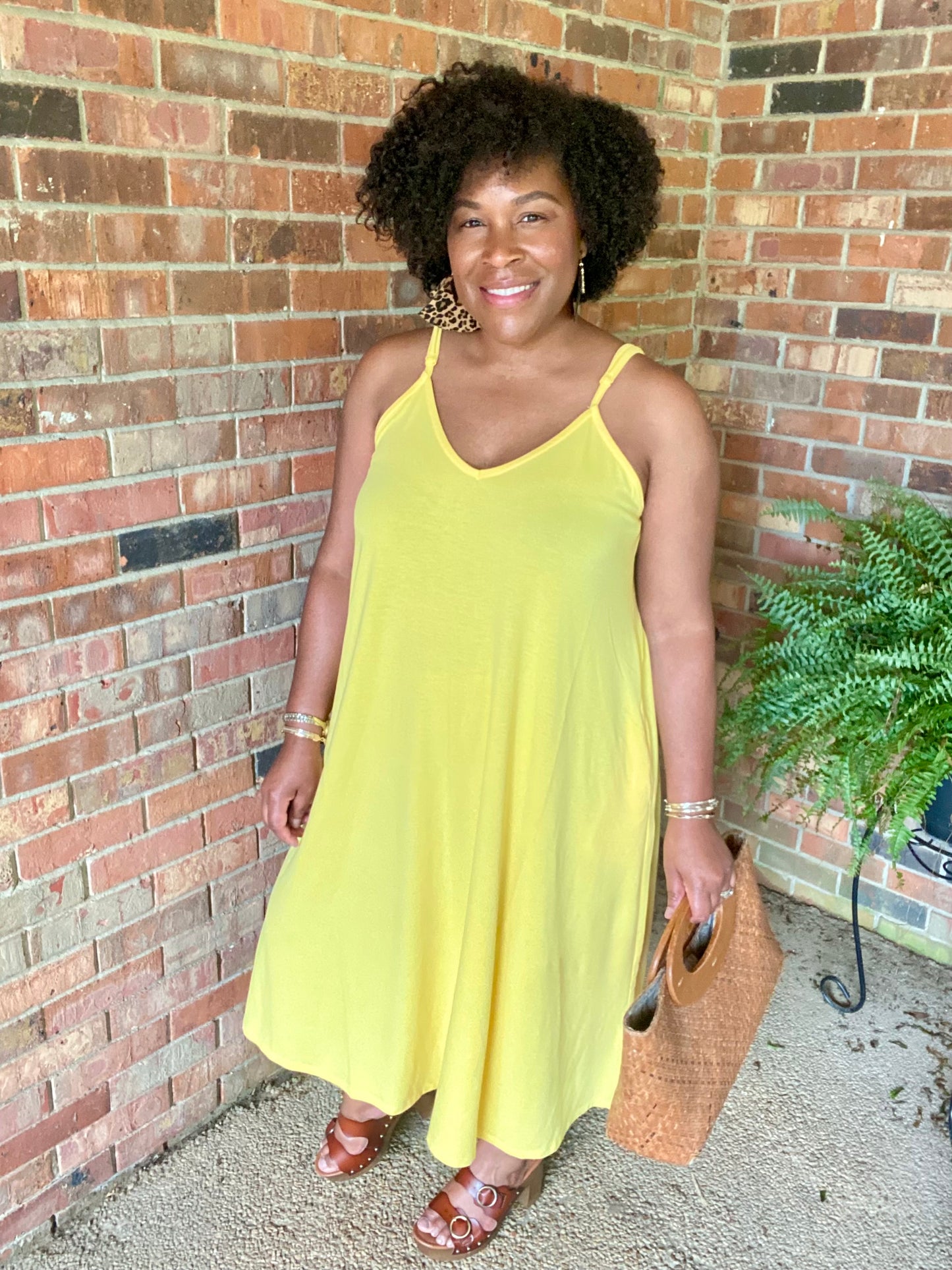 Yellow Cami Maxi Dress