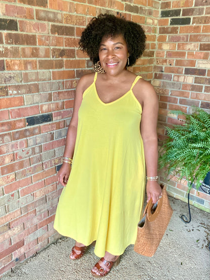 Yellow Cami Maxi Dress