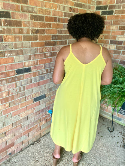 Yellow Cami Maxi Dress