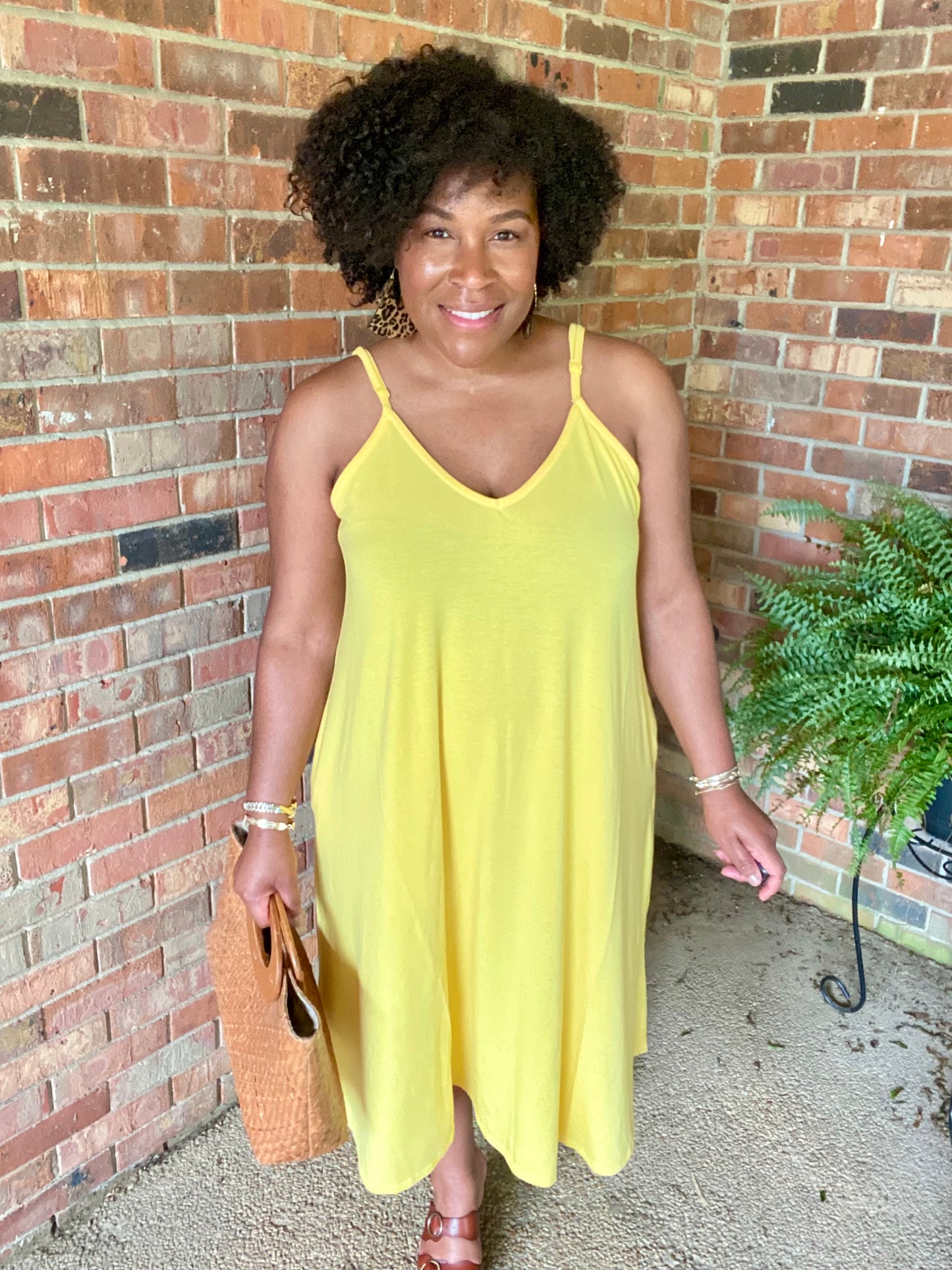 Yellow Cami Maxi Dress