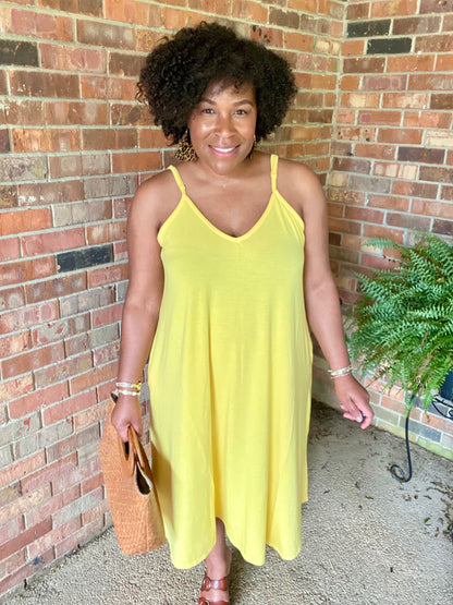 Yellow Cami Maxi Dress