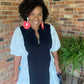 Puff Sleeve Midi Dress