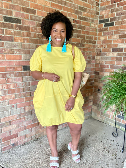 Yellow Bubble Dress