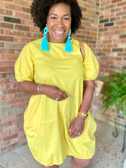 Yellow Bubble Dress