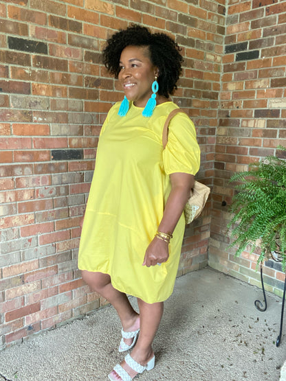 Yellow Bubble Dress