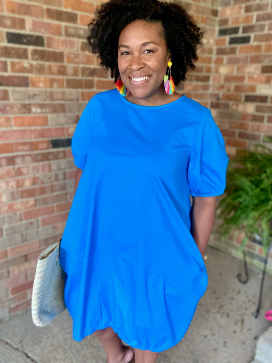 Sky Blue Bubble Dress
