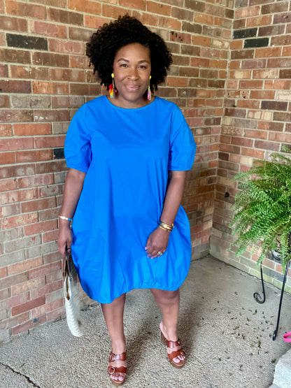 Sky Blue Bubble Dress
