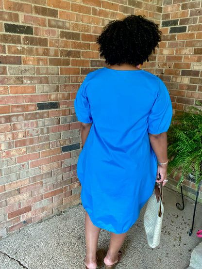 Sky Blue Bubble Dress