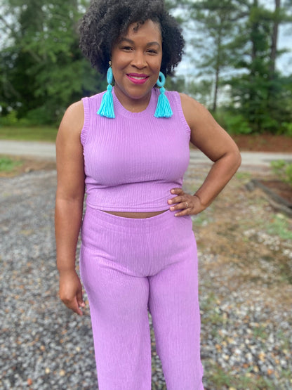 Lilac Crinkle Set