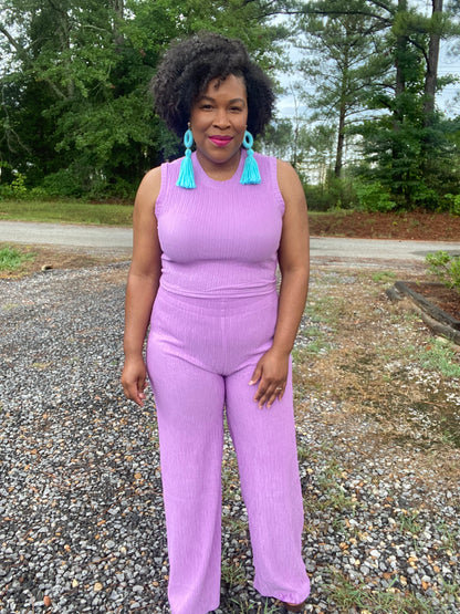 Lilac Crinkle Set