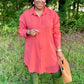 Rust Shirt Dress