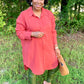 Rust Shirt Dress