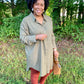 Olive Shirt Dress