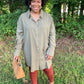 Olive Shirt Dress