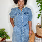 Denim Button Down Dress