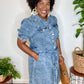 Denim Button Down Dress