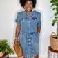 Denim Button Down Dress