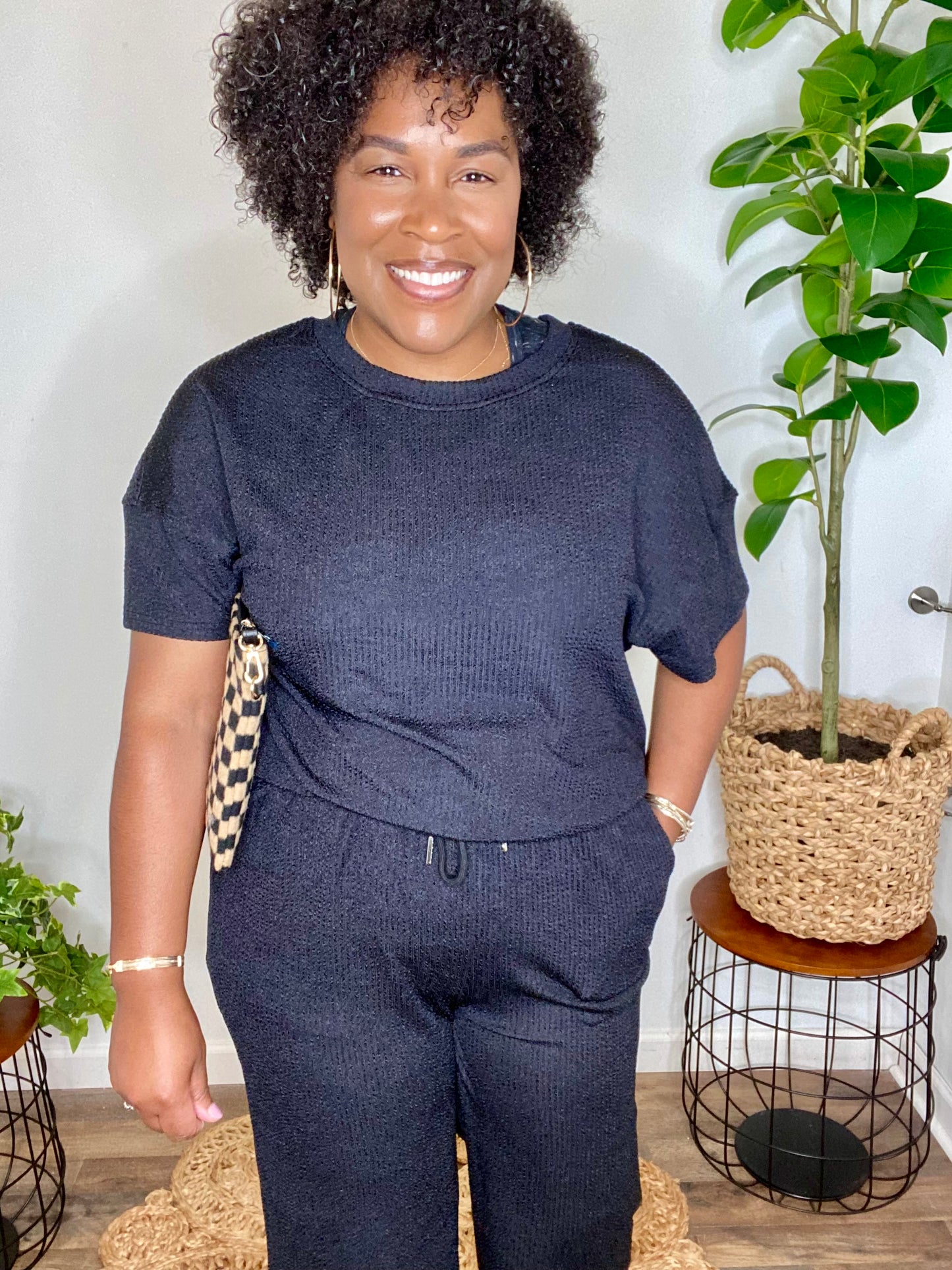 Pre-order: Textured Wide Leg Set
