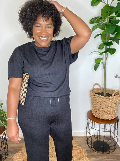 Pre-order: Textured Wide Leg Set