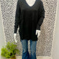 Black Hi Low Sweater