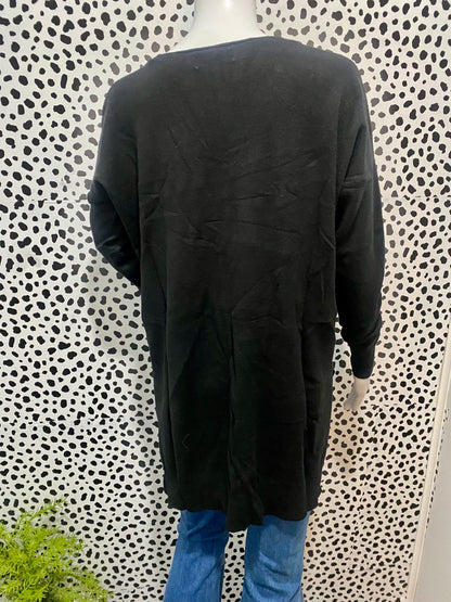 Black Hi Low Sweater