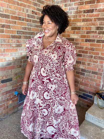 Burgundy & Cream Mix