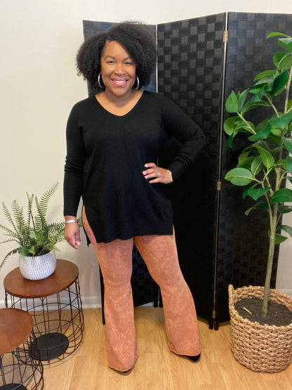 Black Hi Low Sweater