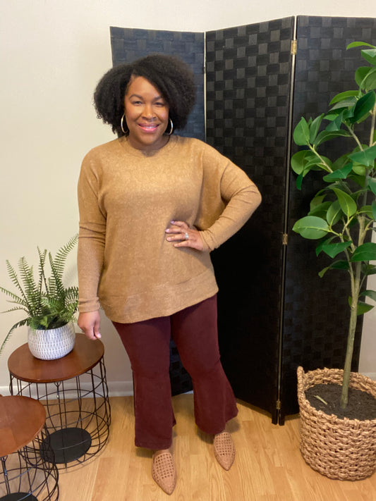Burgundy Crop Flares