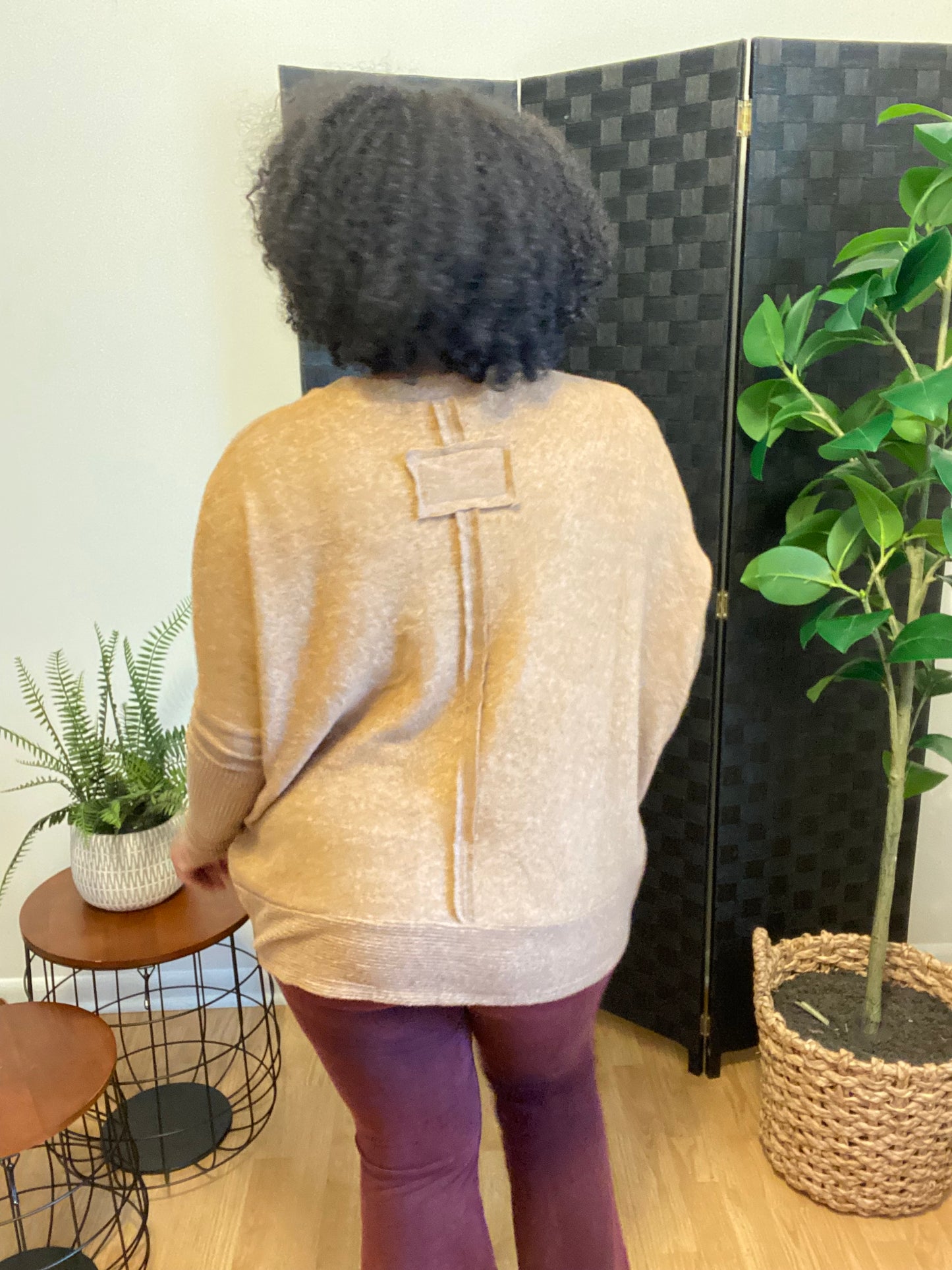 Melange Hacci Dolman Sleeve Sweater