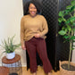 Burgundy Crop Flares