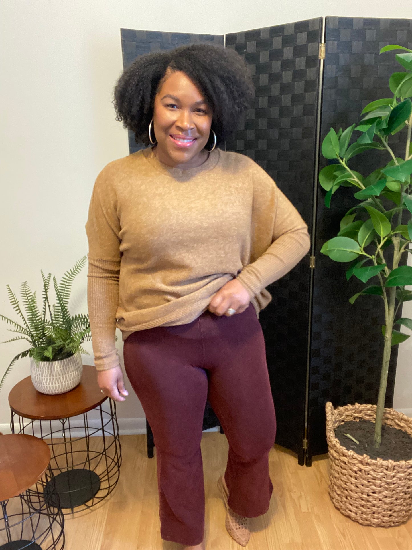 Melange Hacci Dolman Sleeve Sweater