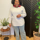 Bone Round Neck Sweater