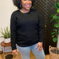 Black Round Neck Sweater
