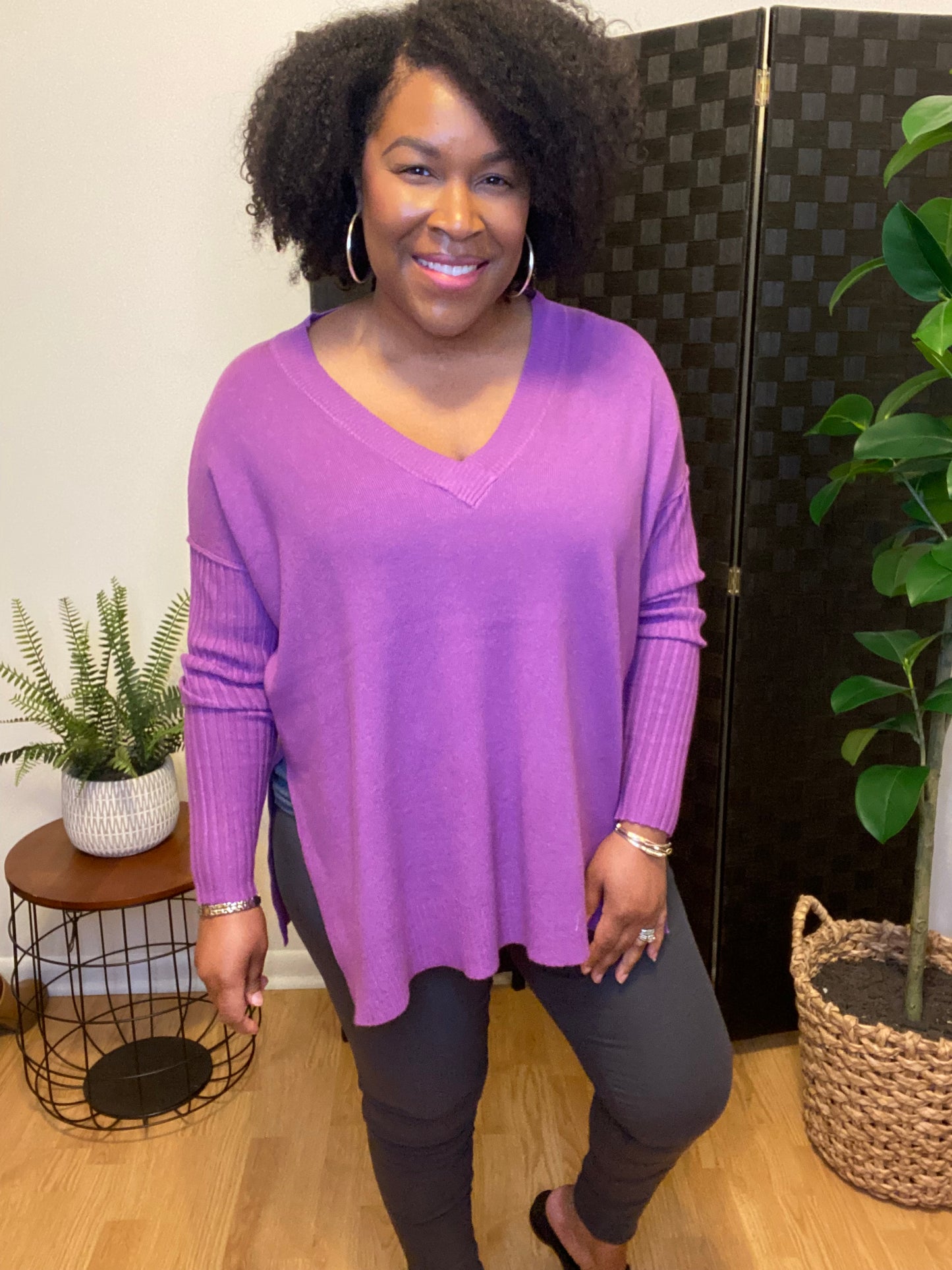 Violet Soft Sweater