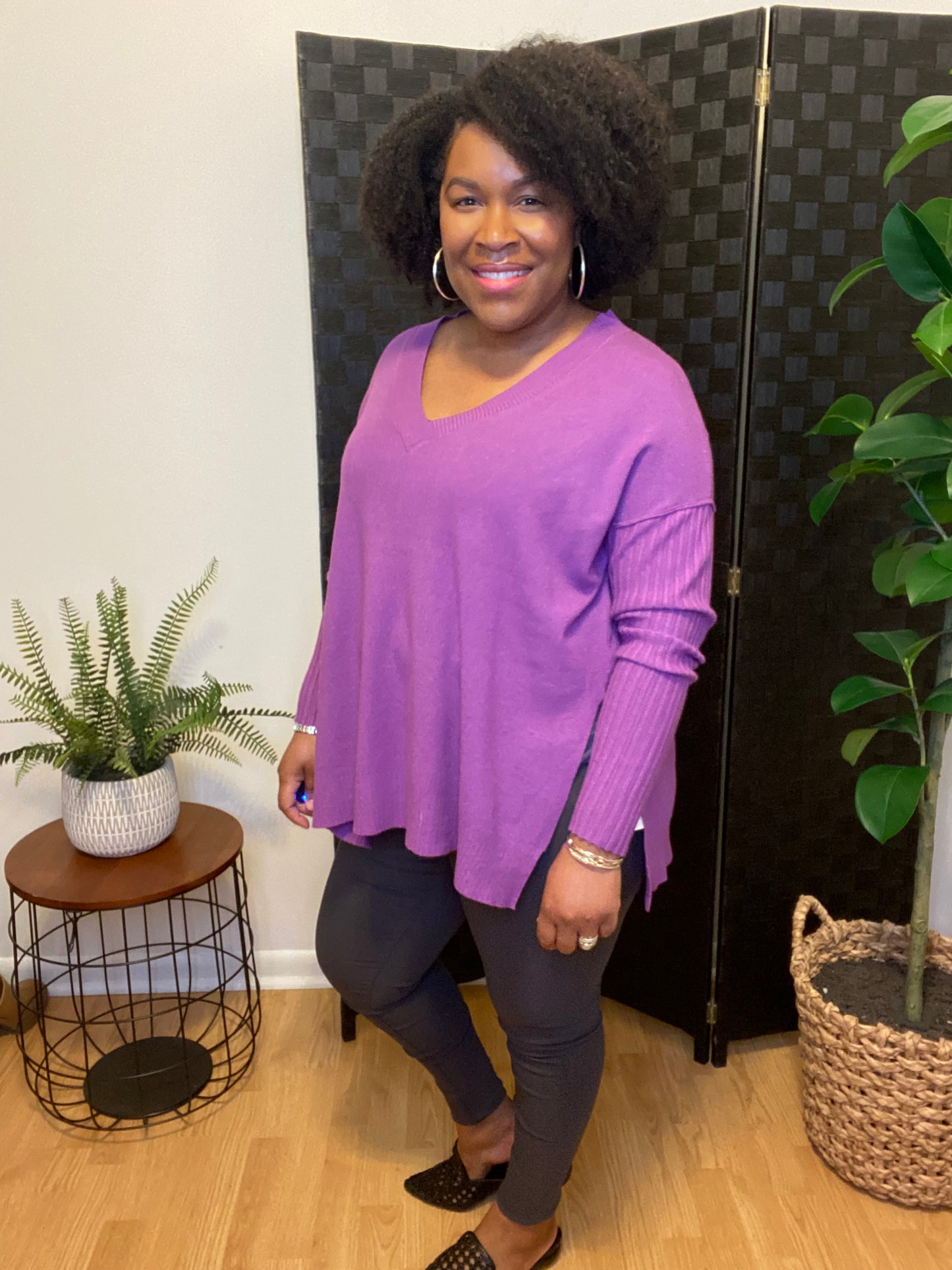 Violet Soft Sweater