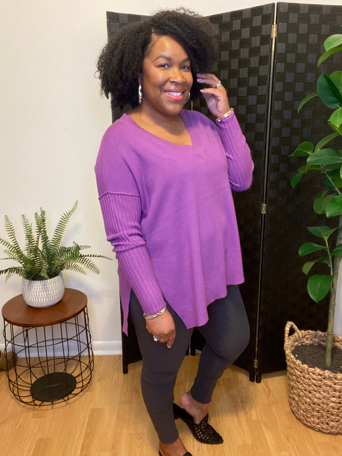 Violet Soft Sweater