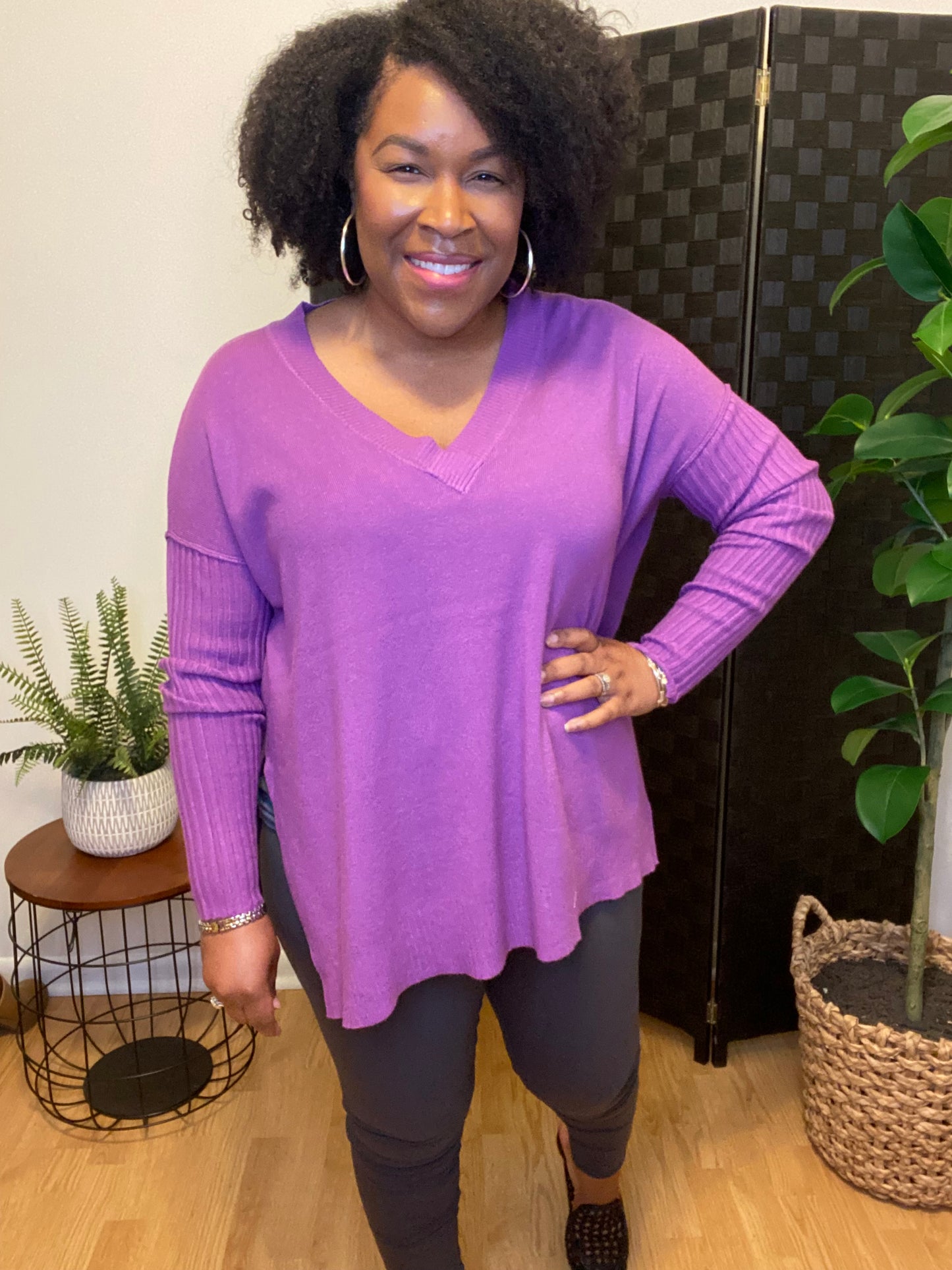 Violet Soft Sweater