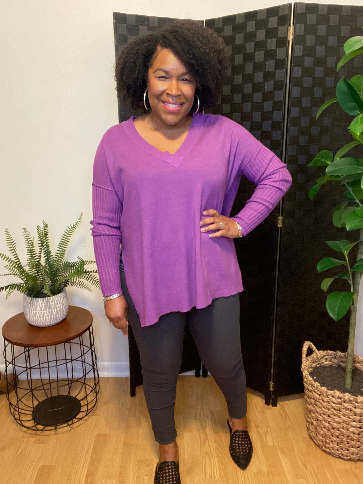 Violet Soft Sweater
