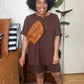 Brown Short Set (1X-3X)